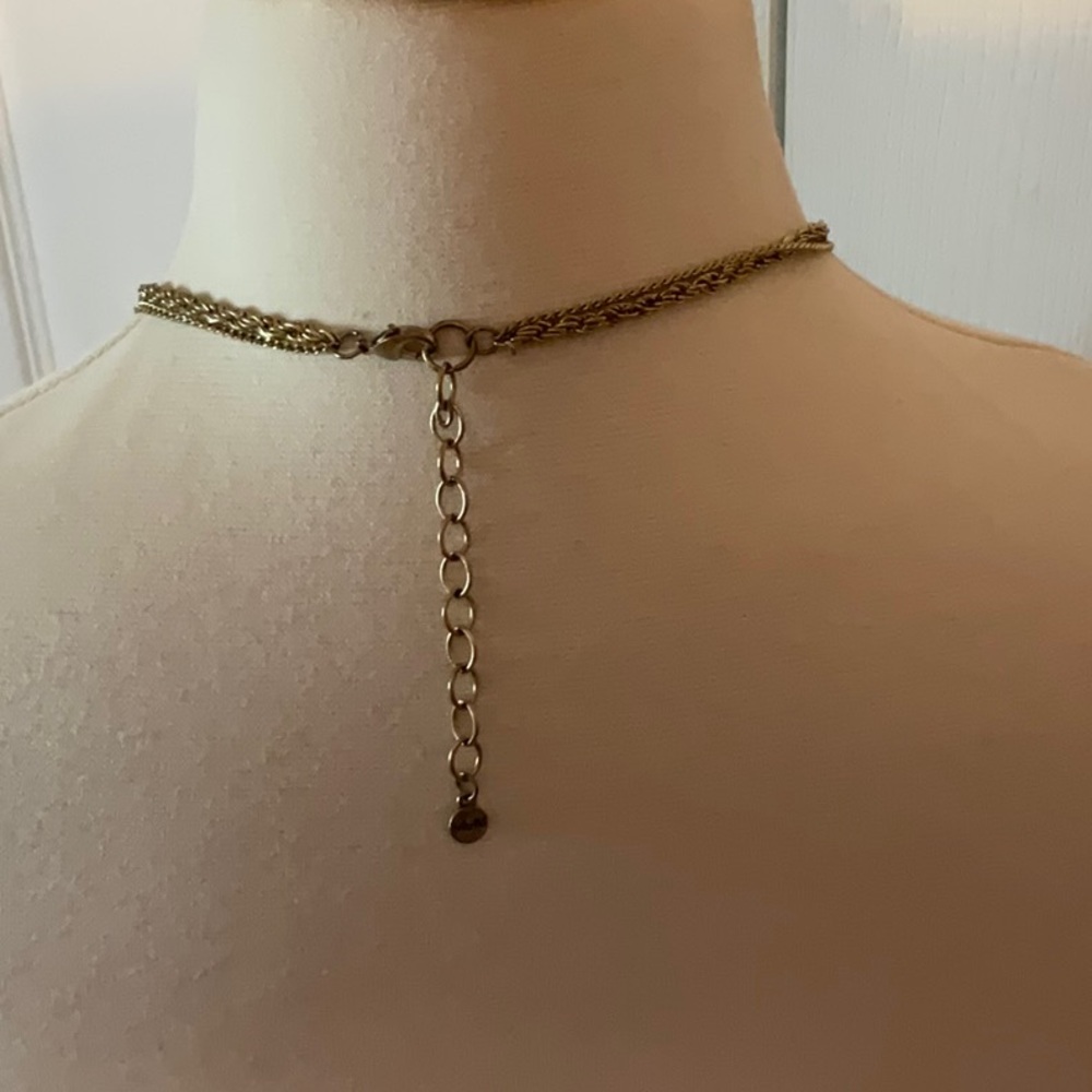 Ruby Rd Gold Tone Long Necklace Double‎ Chain - Picture 5 of 6